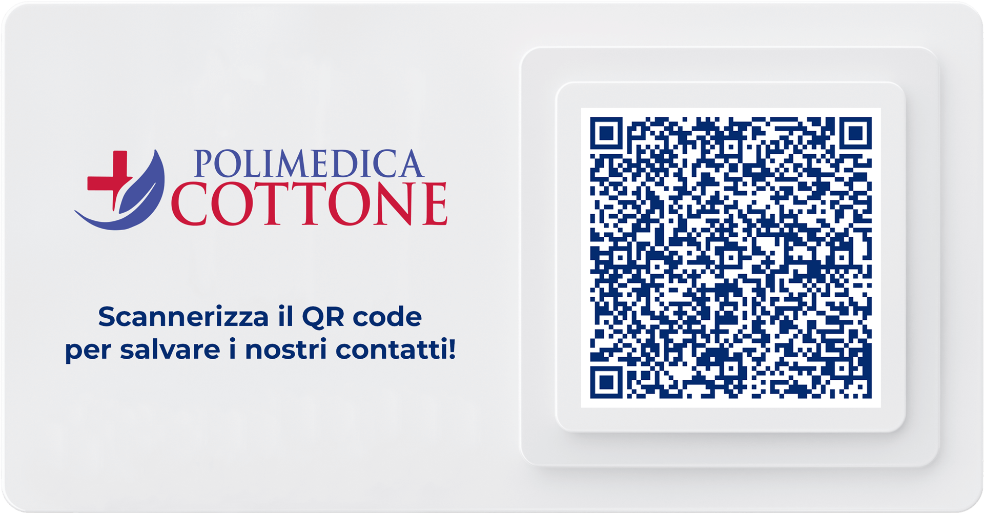 Polimedica Cottone Contatti QR Code